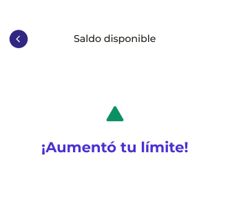 Imagen de un teléfono con un mensaje de confirmación de aumento de límite